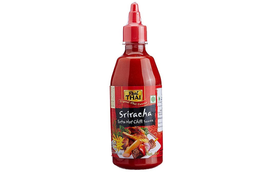 Real Thai Sriracha Extra Hot Chilli Sauce   Bottle  430 millilitre
